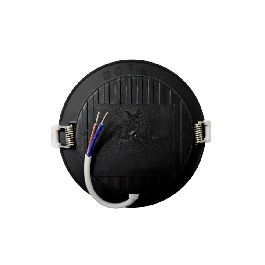LED Oprawa wpuszczana CIRCLE LED/6W/230V 4000K śr. 12 cm czarny