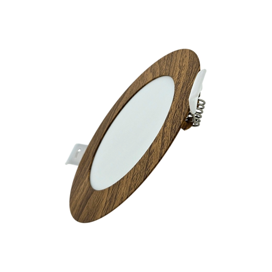 LED Oprawa wpuszczana CIRCLE LED/6W/230V 4200K śr. 11,8 cm brązowy