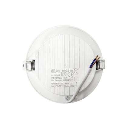 LED Oprawa wpuszczana CIRCLE LED/9W/230V 4000K śr. 14,5 cm biały