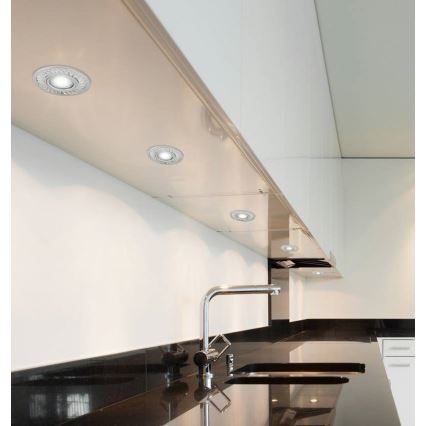 LED Oprawa wpuszczana EYE 1xGU10/50W + LED/3W/230V