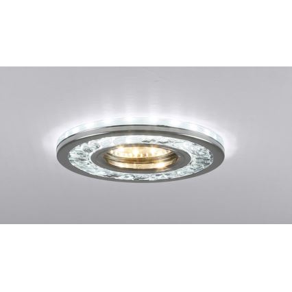 LED Oprawa wpuszczana EYE 1xGU10/50W + LED/3W/230V
