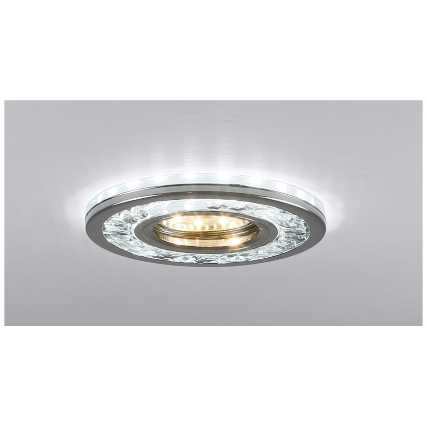 LED Oprawa wpuszczana EYE 1xGU10/50W + LED/3W/230V