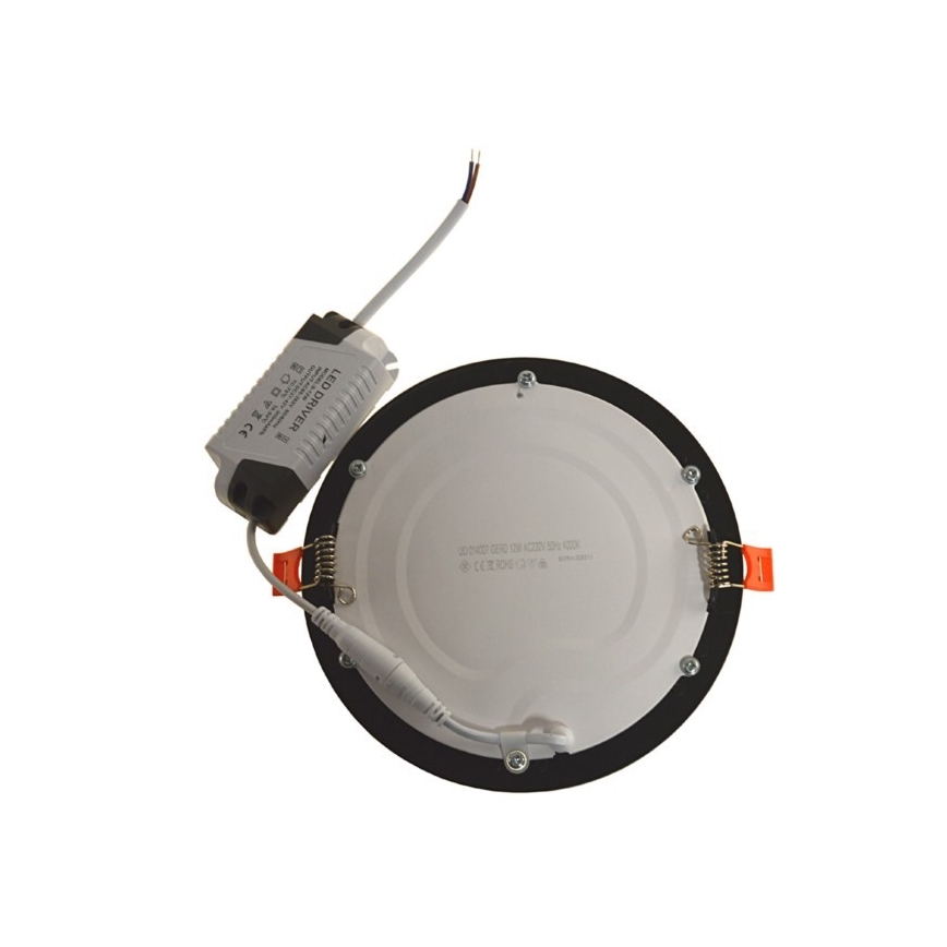 LED Oprawa wpuszczana GERD LED/12W/230V 4000K czarna