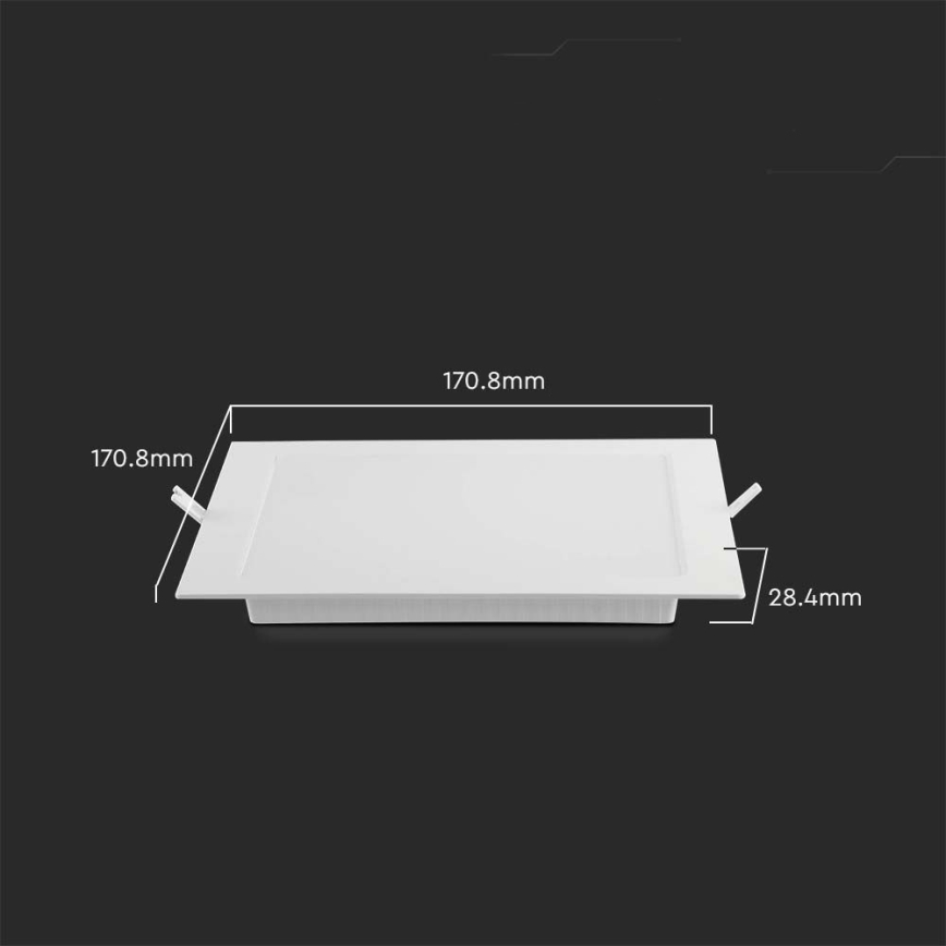 LED Oprawa wpuszczana LED/12W/230V 4000K