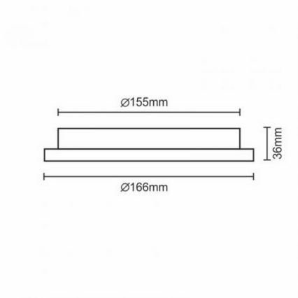 LED Oprawa wpuszczana LED/12W/230V IP40