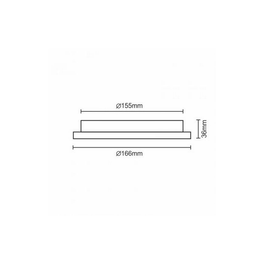 LED Oprawa wpuszczana LED/12W/230V IP40