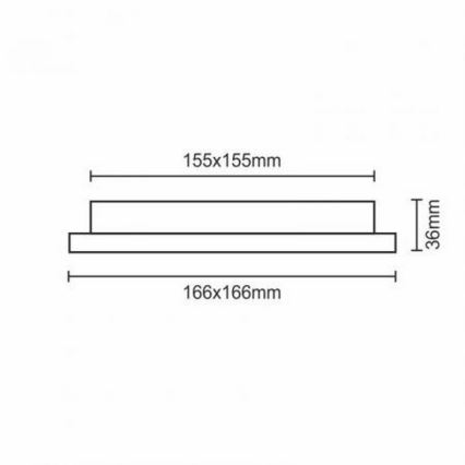 LED Oprawa wpuszczana LED/12W/230V IP40