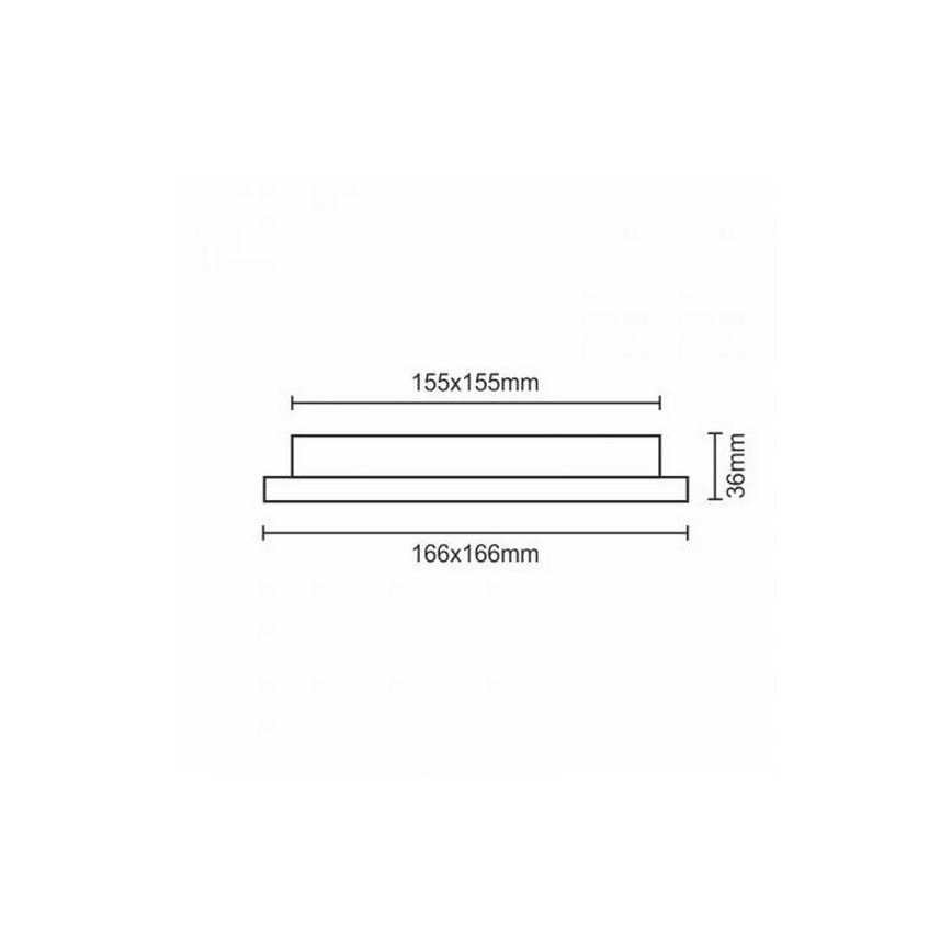 LED Oprawa wpuszczana LED/12W/230V IP40