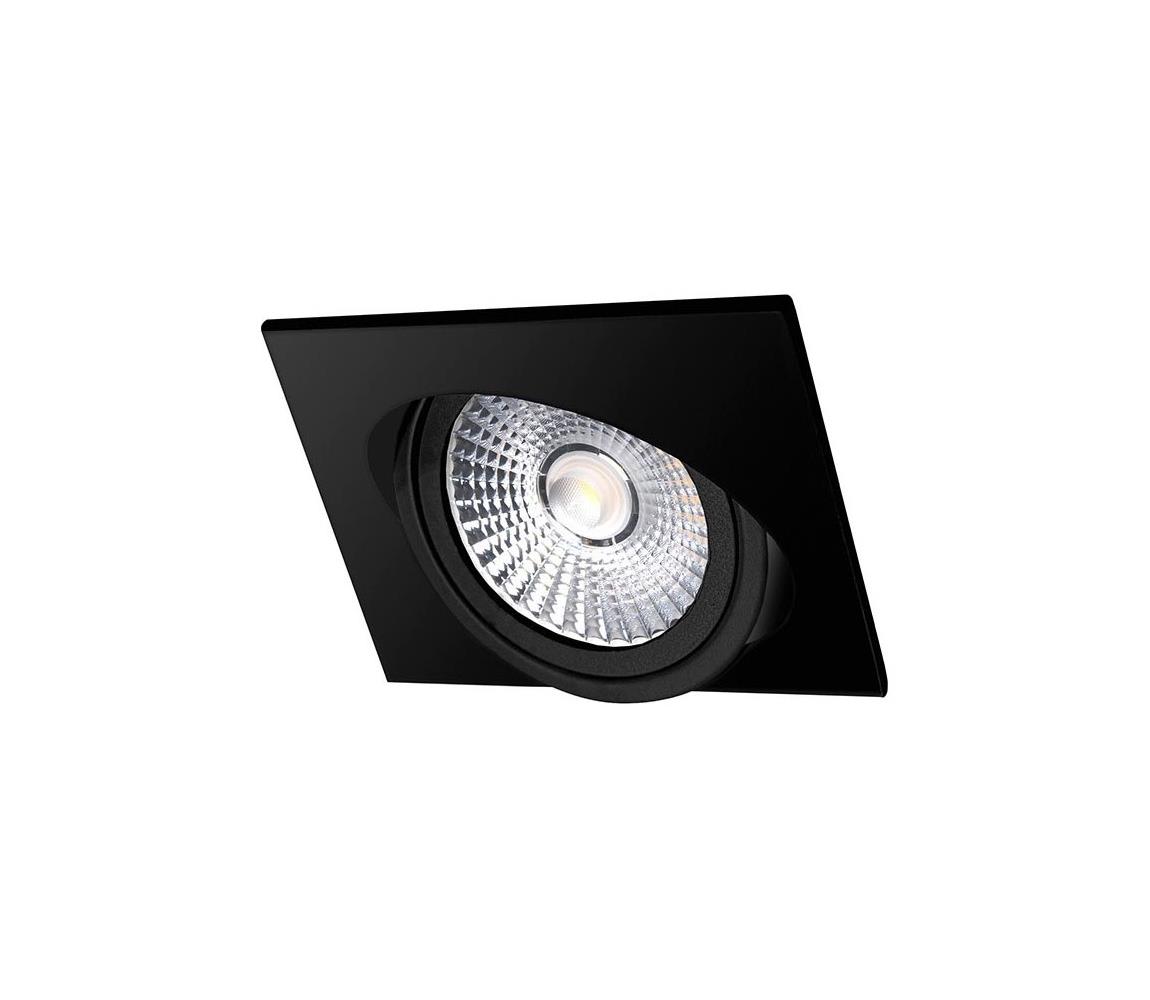 LED Oprawa wpuszczana LED/18W/230V 3000K 11,5x11,5 cm czarna