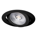 LED Oprawa wpuszczana LED/18W/230V 3000K śr. 11,5 cm czarna