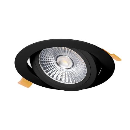 LED Oprawa wpuszczana LED/18W/230V 3000K śr. 11,5 cm czarna