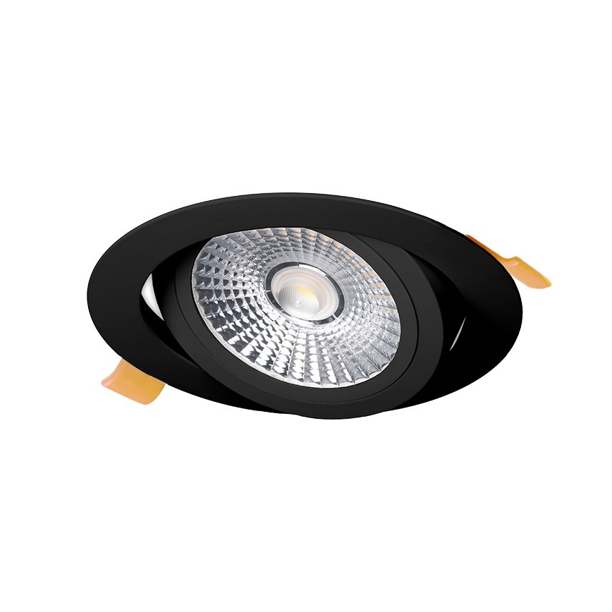 LED Oprawa wpuszczana LED/18W/230V 3000K śr. 11,5 cm czarna