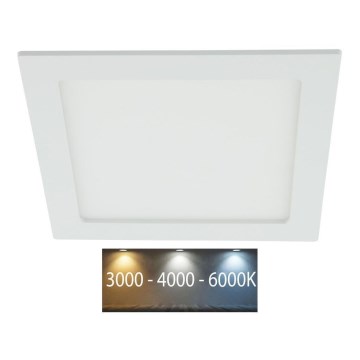 LED Oprawa wpuszczana LED/24W/230V 3000/4000/6000K IP44