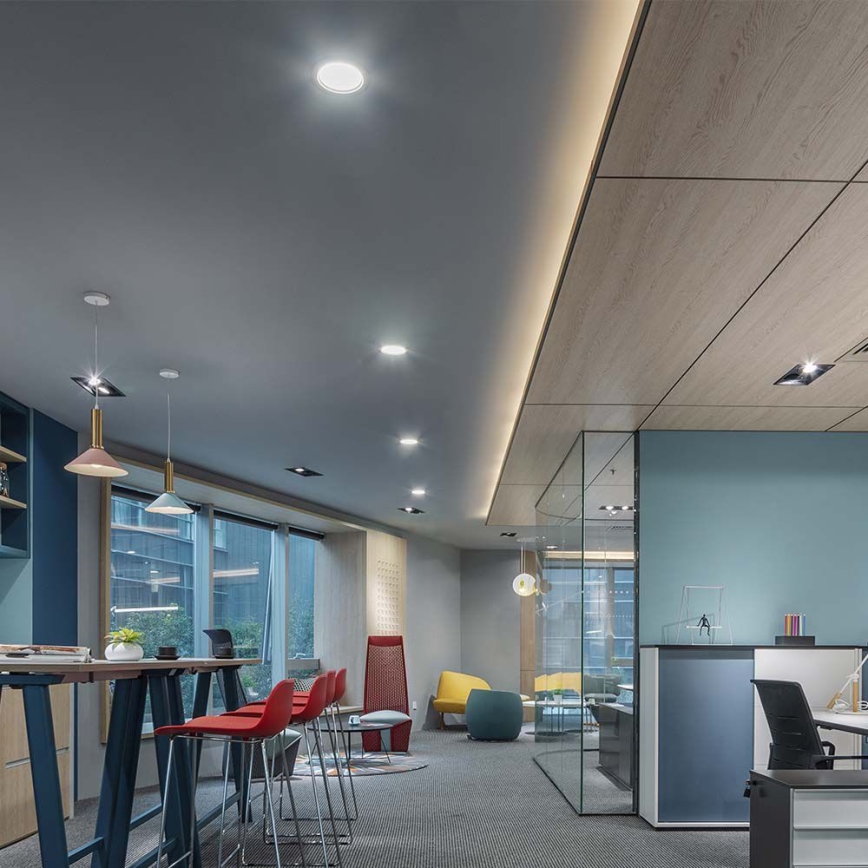 LED Oprawa wpuszczana LED/24W/230V śr. 29,6 cm 6500K biały