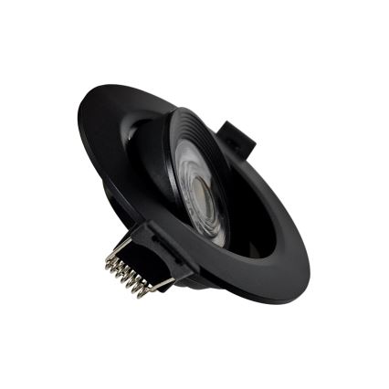 LED Wpuszczane/natynkowe oświetlenie punktowe 2w1 LED/5W/230V 4200K śr. 9,3 cm czarne