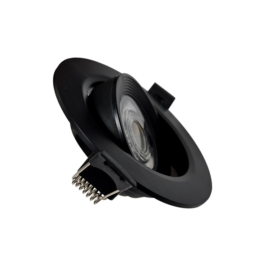 LED Wpuszczane/natynkowe oświetlenie punktowe 2w1 LED/5W/230V 4200K śr. 9,3 cm czarne