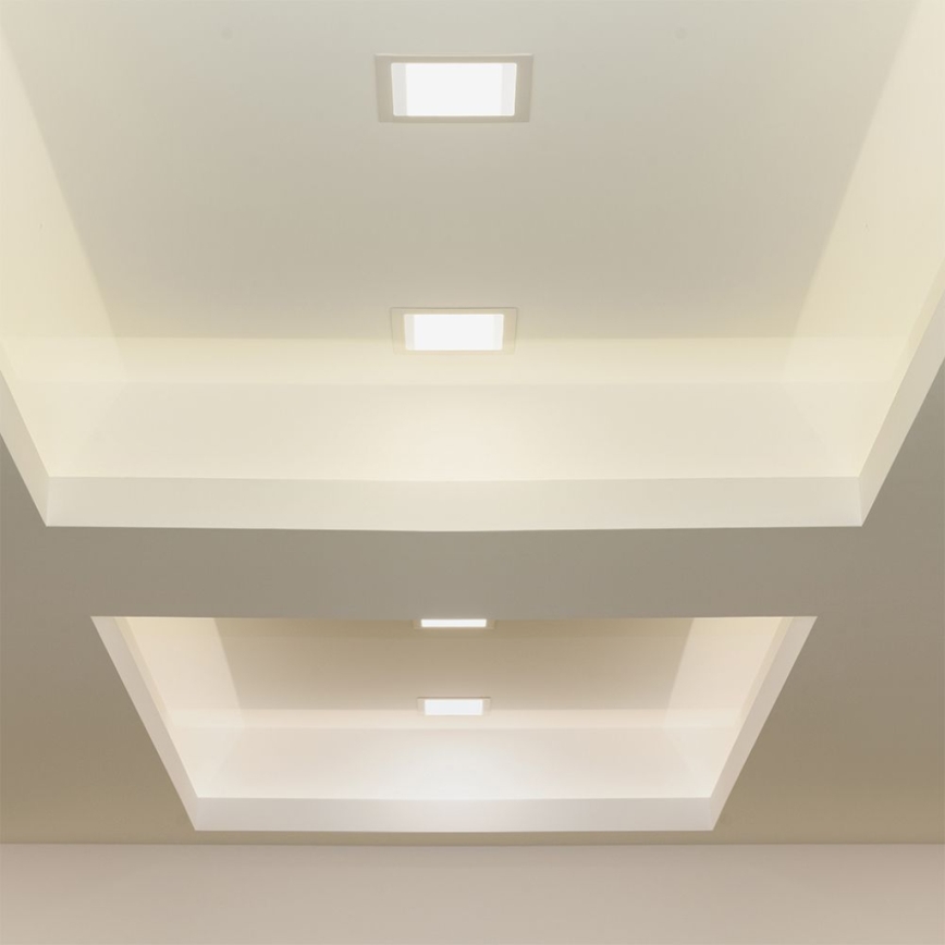 LED Oprawa wpuszczana LED/6W/230V 12x12 cm 4000K biały