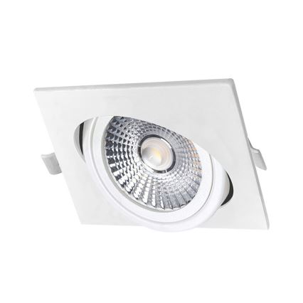 LED Oprawa wpuszczana LED/6W/230V 3000K 8,5x8,5 cm biała