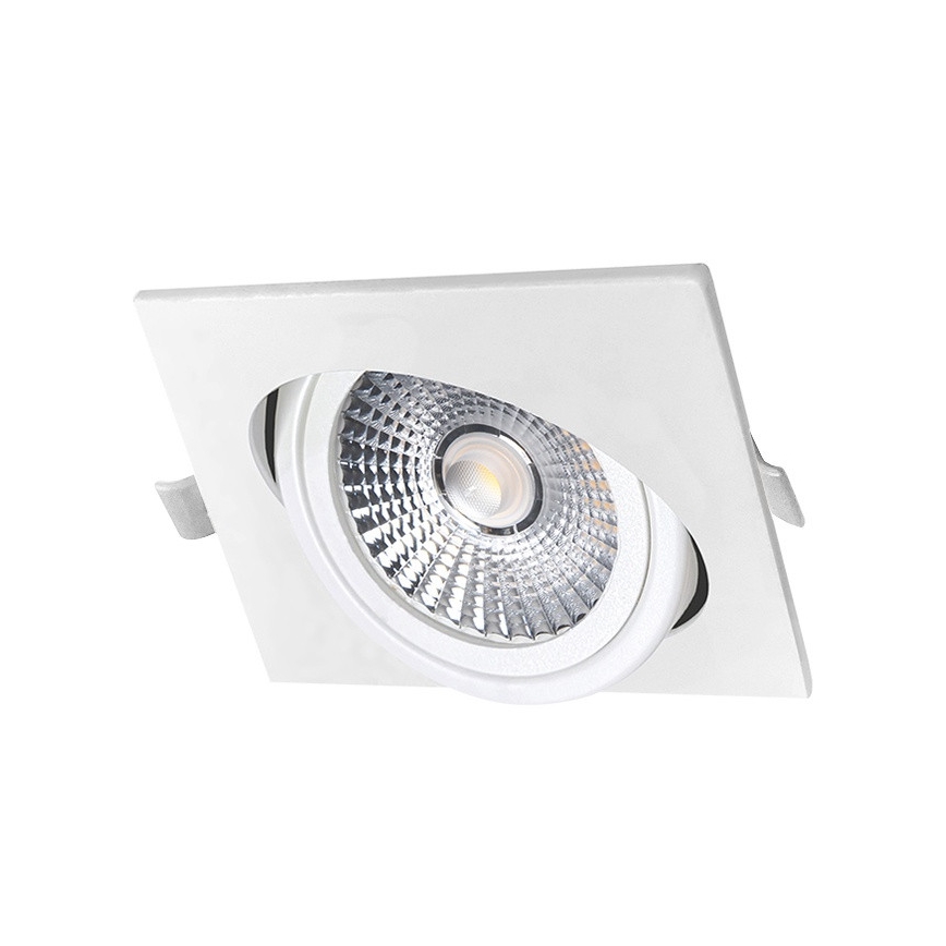 LED Oprawa wpuszczana LED/6W/230V 3000K 8,5x8,5 cm biała