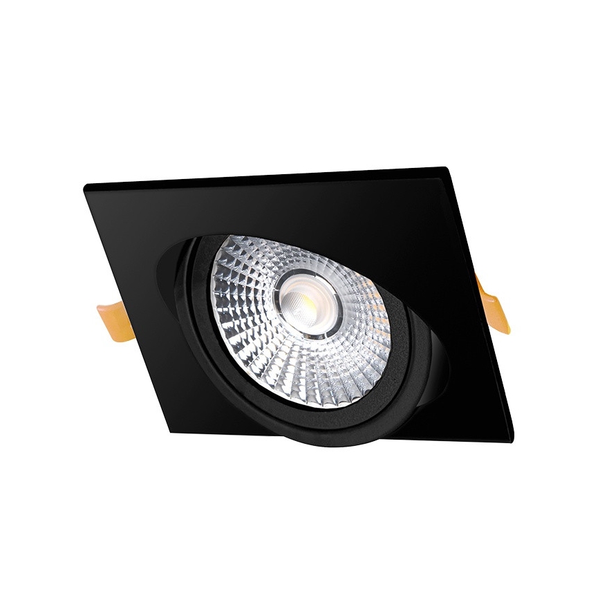 LED Oprawa wpuszczana LED/6W/230V 3000K 8,5x8,5 cm czarna