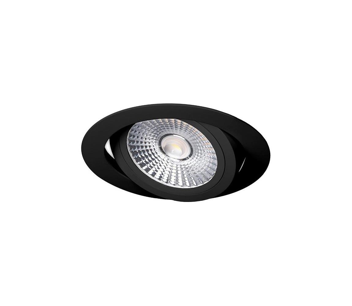 LED Oprawa wpuszczana LED/6W/230V 3000K śr. 8,5 cm czarna
