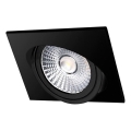 LED Oprawa wpuszczana LED/6W/230V 4000K 8,5x8,5 cm czarna