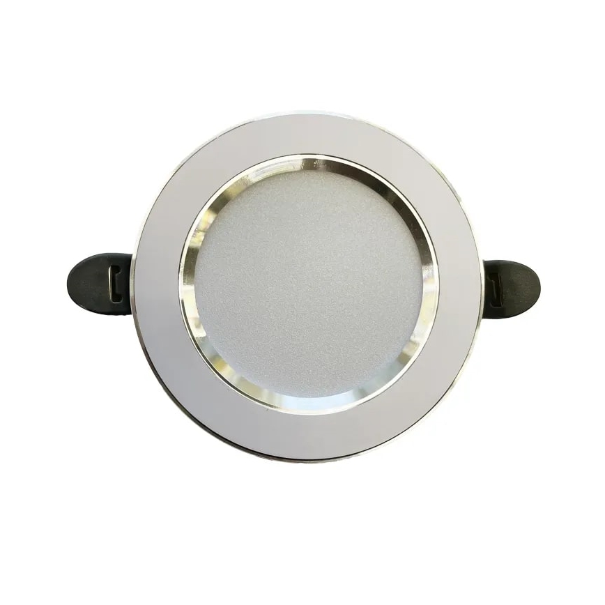 LED Oprawa wpuszczana LED/7,5W/230V 4000K biała/srebrna