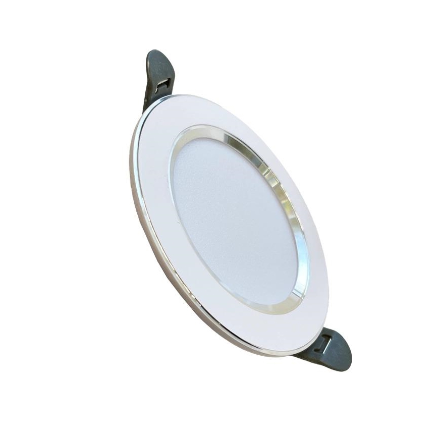 LED Oprawa wpuszczana LED/7,5W/230V 4000K biała/srebrna