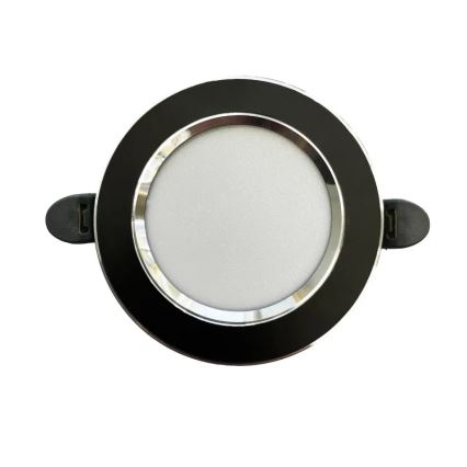 LED Oprawa wpuszczana LED/7,5W/230V 4000K czarna/srebrna