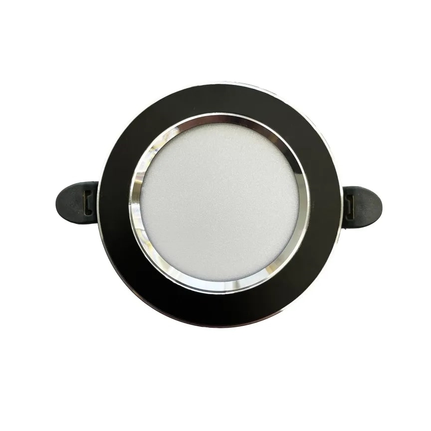 LED Oprawa wpuszczana LED/7,5W/230V 4000K czarna/srebrna