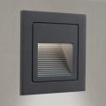 LED Oprawa wpuszczana LORO LED/2W/230V IP65 antracyt