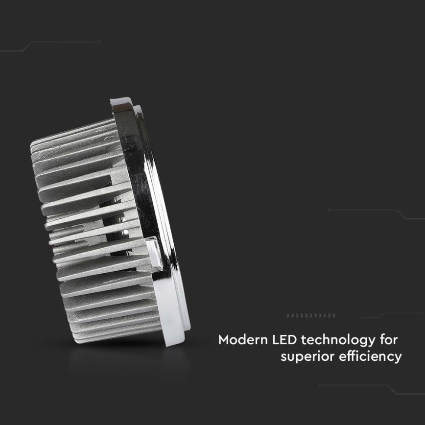 LED Oprawa wpuszczana punktowa LED/20W/230V 4000K 40°/20° śr. 11 cm chrom błyszczący