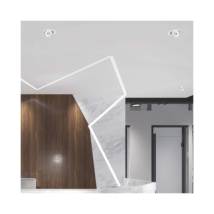 LED Oprawa wpuszczana punktowa LED/28W/230V 3000/4000/6400K śr. 20 cm biały