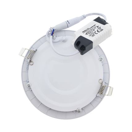 LED Oprawa wpuszczana QTEC LED/12W/230V 6500K śr. 16,7 cm