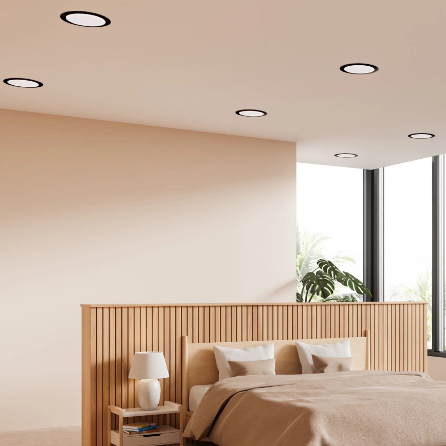 LED Oprawa wpuszczana RIGEL LED/14W/230V 4000K śr. 22 cm czarne