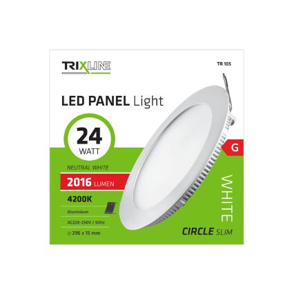 LED Oprawa wpuszczana ROUND LED/24W/230V 4200K