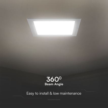 LED Oprawa wpuszczana SAMSUNG CHIP LED/24W/230V 3000K 29,5x29,5 cm biała