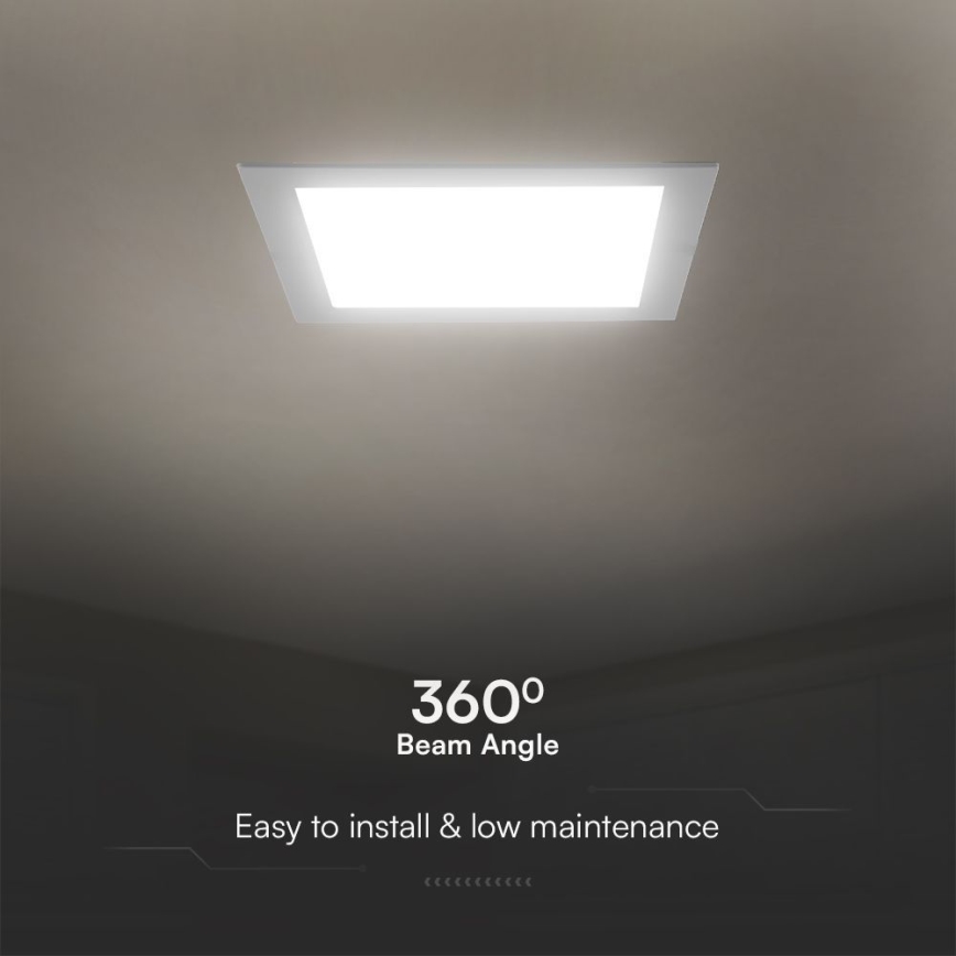 LED Oprawa wpuszczana SAMSUNG CHIP LED/24W/230V 3000K 29,5x29,5 cm biała