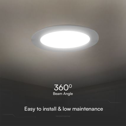 LED Oprawa wpuszczana SAMSUNG CHIP LED/24W/230V 3000K śr. 29,4 cm biała