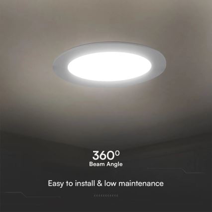 LED Oprawa wpuszczana SAMSUNG CHIP LED/24W/230V 4000K śr. 29,4 cm biały