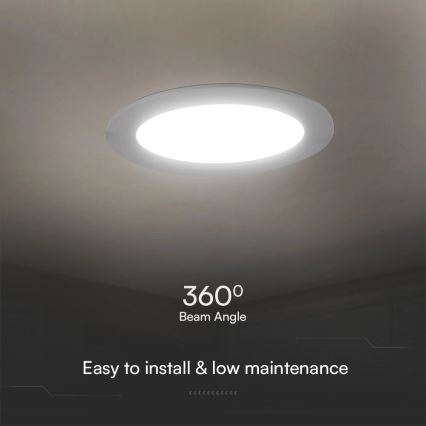 LED Oprawa wpuszczana SAMSUNG CHIP LED/24W/230V 6500K śr. 29,4 cm biały