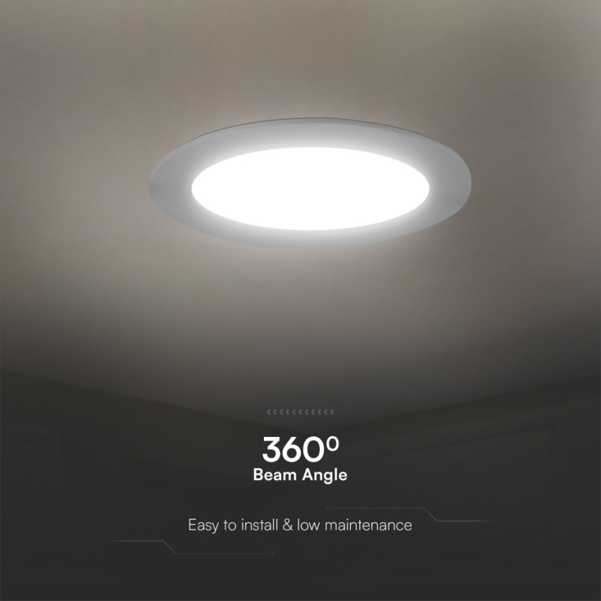 LED Oprawa wpuszczana SAMSUNG CHIP LED/3W/230V 3000K śr. 9,5 cm biała