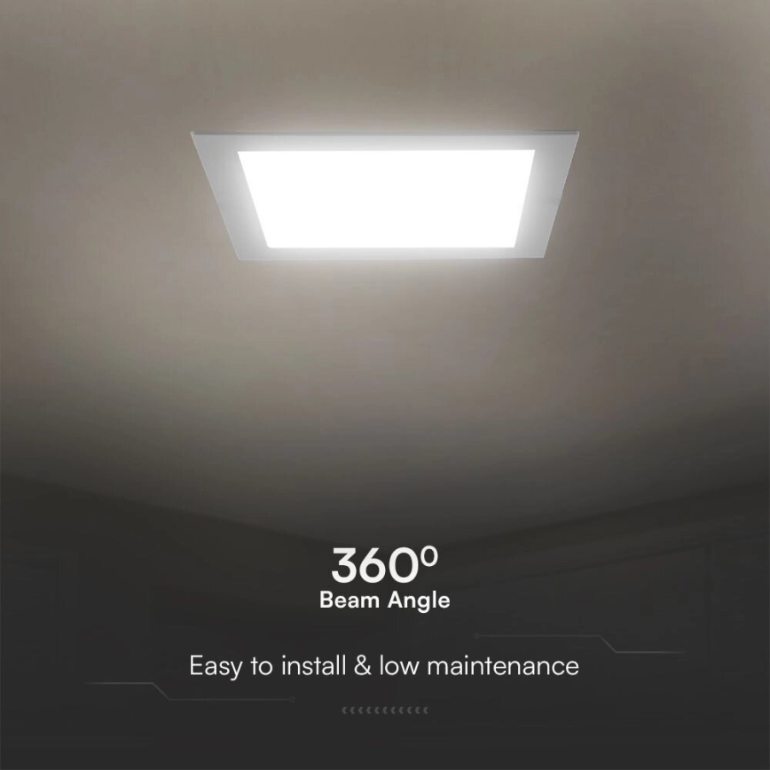 LED Oprawa wpuszczana SAMSUNG CHIP LED/3W/230V 6500K 9x9 cm biała