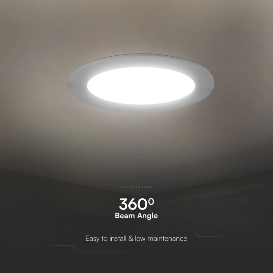 LED Oprawa wpuszczana SAMSUNG CHIP LED/3W/230V 6500K śr. 9,5 cm biała