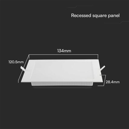 LED Oprawa wpuszczana SAMSUNG CHIP LED/6W/230V 3000K 12x12 cm biała