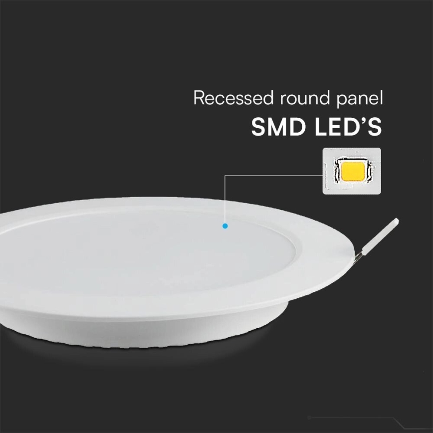 LED Oprawa wpuszczana SAMSUNG CHIP LED/6W/230V 4000K śr. 12 cm biała