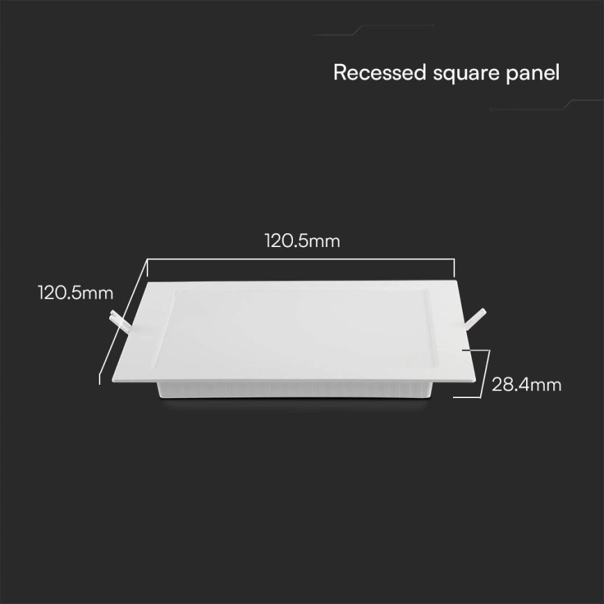 LED Oprawa wpuszczana SAMSUNG CHIP LED/6W/230V 6500K 12x12 cm biała