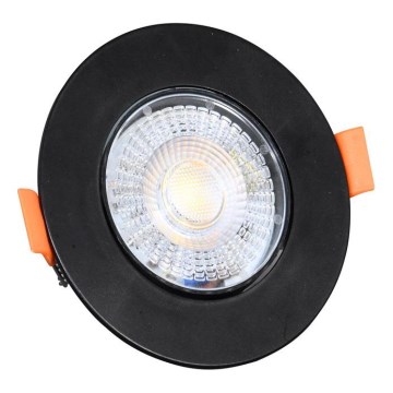 LED Oprawa wpuszczana ściemnialna ZITA LED/3/5/7W/230V 3000/4000/6000K śr. 9 cm czarny