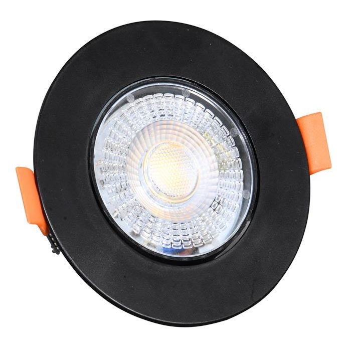LED Oprawa wpuszczana ściemnialna ZITA LED/3/5/7W/230V 3000/4000/6000K śr. 9 cm czarny