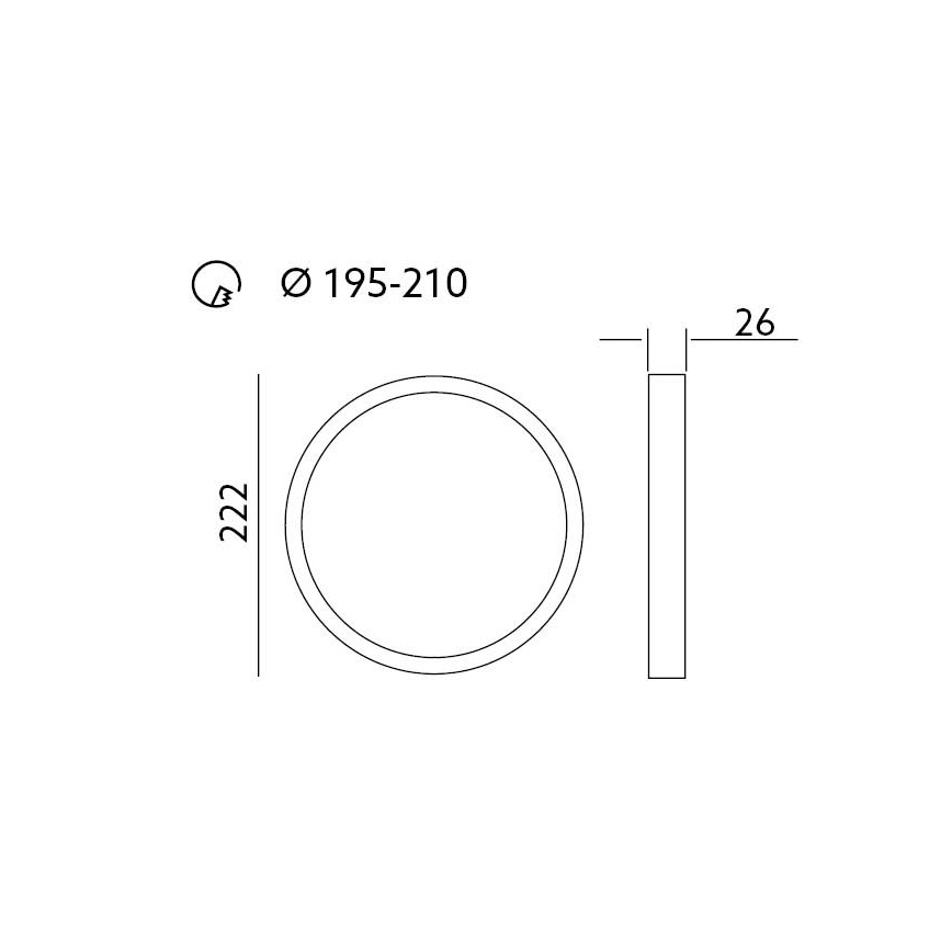 LED Oprawa wpuszczana SIGARO PT LED/18W/230V 4000K IP40